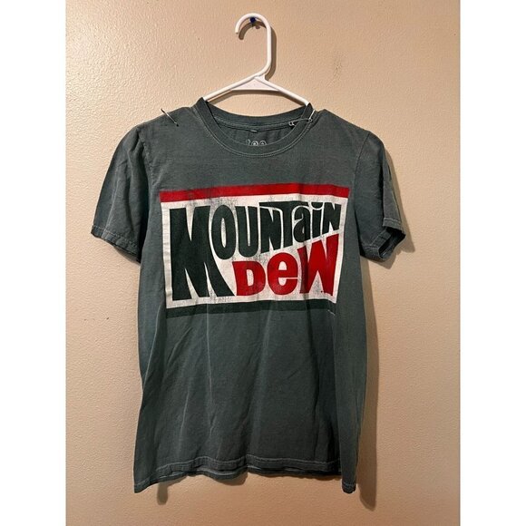 Tee Luv Tops - Women's Tee Luv Mountain Dew Logo T Shirt Size S [EXCELLENT]